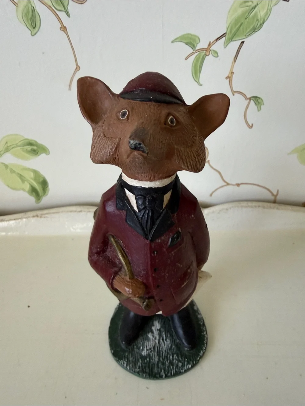 Vintage Snooty Fox with French Horn Figurine - Equestrian Fox